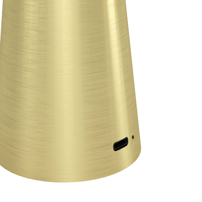 Eglo Piccola bordlampe genopladeligt batteri messing 